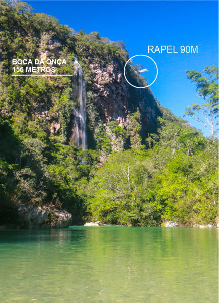 o maior rapel de plataforma do brasil fica em bodoquena ms, boca da onça