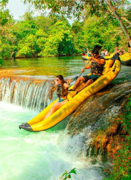 cachoeiras serra da bodoquena, passeio de bote